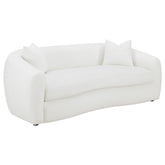 Coaster Isabella Upholstered Tight Back Sofa White Model 509871